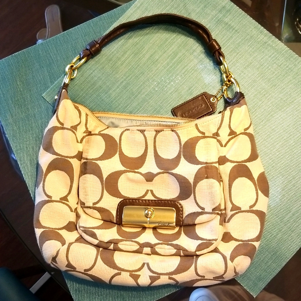 Very Stylish brown and tan Coach bag!